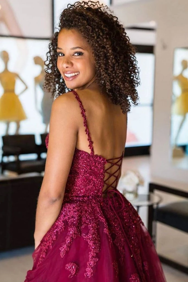 cute maroon prom dresses Kateprom V Neck Burgundy Appliques Short Dress, Lace – kateprom Mid Century Blue Wedding style:Modern Shoulder making it an impeccable Color:Navy Silver