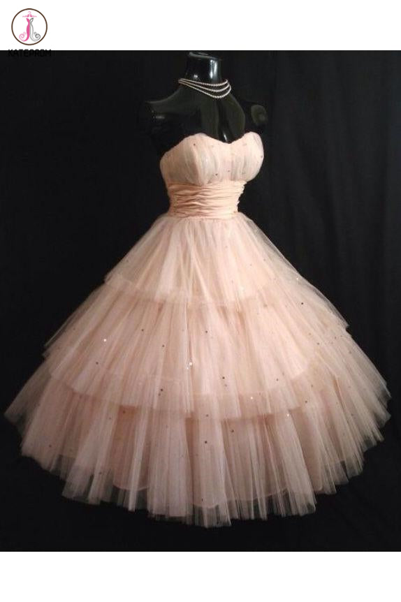 Kateprom Princess Sweetheart Tulle Knee Length Homecoming Dress, Puffy –  kateprom