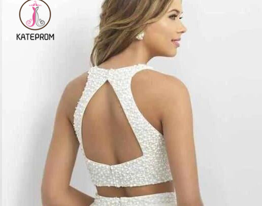 slim fit dress slacks Two Piece Short White Lace Homecoming Dress with Pearls,Mini Dresses,S –  kateprom