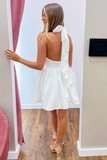 Unique Backless White Short Prom Dress, Backless White Homecoming Dress KPH0680