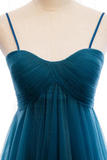 Sweetheart Neck Blue Long Prom Dress, Long Blue Formal Graduation Evening Dress KPP1769