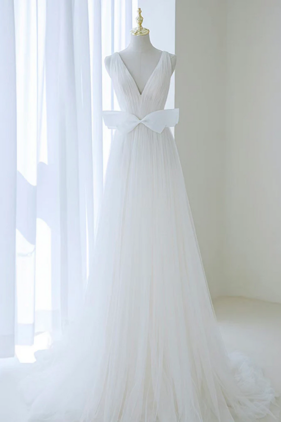 A Line Beautiful Long Prom Dress, Wonderful Long Formal Dress KPP1954