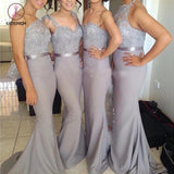 Sexy Bridesmaid Dresses Trumpet/Mermaid Short Train Lavender Bridesmaid Dresses KPB0003
