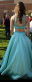 Kateprom Beauty 2 Pieces Beading Long A line Floor Length Prom Dresses For Teens KPP1336
