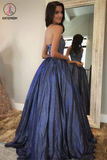 Kateprom Newest Halter Zipper Back Long Prom Dresses Cute Party Gowns KPP1344