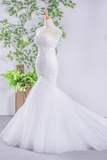 Kateprom Classy Mermaid Lace Up Sweetheart Long Wedding Dresses Bridal Gown KPW0669