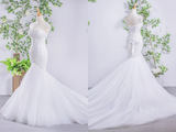 Kateprom Classy Mermaid Lace Up Sweetheart Long Wedding Dresses Bridal Gown KPW0669
