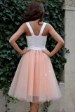 Kateprom Blush Sweetheart Knee Length Homecoming Dresses Cheap Short Prom Dresses KPH0661