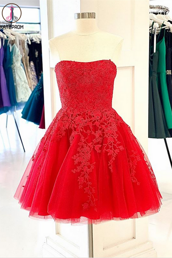 Red New 2021 Kateprom Short Prom Dresses Homecoming Dresses online KPH0534