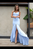 Kateprom Mermaid Backless Prom Dresses Simple Bridesmaid Dress Satin Floor KPB0199