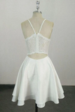 Kateprom Cute Spaghetti Straps V Neck Knee Length Short Prom Dress, Homecoming Dress KPH0568