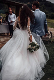 Kateprom Marvelous Ball Gown Wedding Dresses Appliqued Tulle Bridal Gowns KPW0691