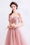 Kateprom Chic A line Off the shoulder Beautiful Prom Dress Unique Long Formal Gowns KPP1566