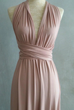 Kateprom Simple Elegant Open Back Pink Prom Dresses Bridesmaid Dresses KPP1609