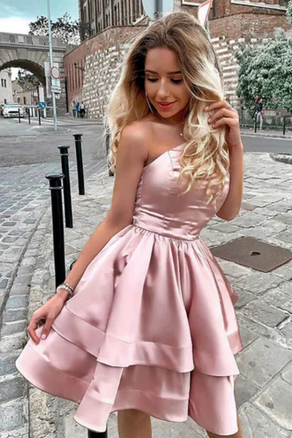 Blush 2025 dresses short
