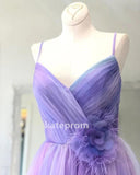 Kateprom Gradient Spaghetti Strap Formal A Line Long Prom Dresses KPP1071