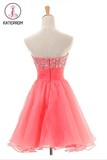 Sleeveless Sweetheart Red Prom Dress Homecoming Dress KPH0056