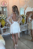 Fit Lace Sleeve Strap Prom Dress Homecoming Dresses KPH0060