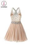 Strap Sweetheart Beading Homecoming Dresses Prom Dresses KPH0076