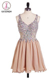 Charming Chiffon Sweetheart Prom Dresses Homecoming Dresses KPH0088