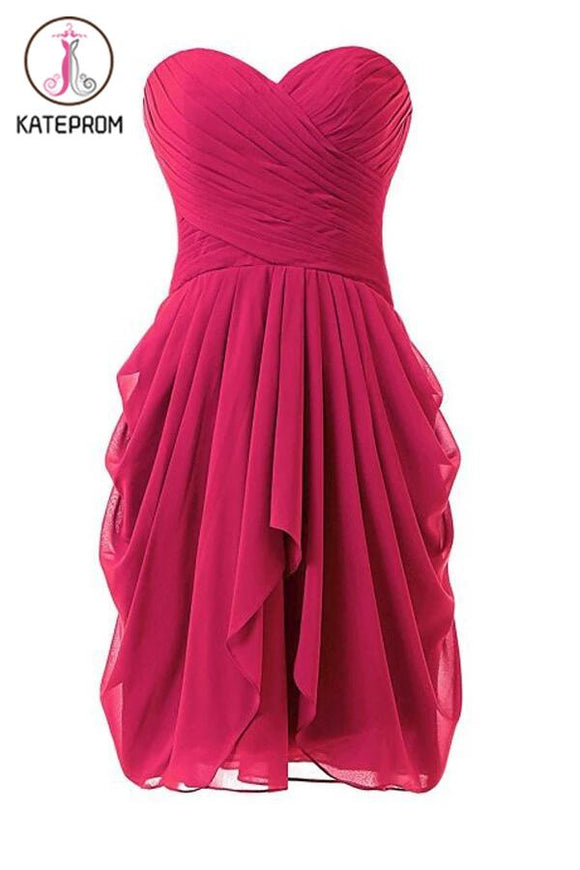 Hot Pink Chiffon New Star Prom Dresses Homecoming Dresses KPH0098