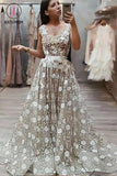 Kateprom A Line Lace Prom Dress, Vintage Straps African Evening Dress with Beads and Flowers KPP1120