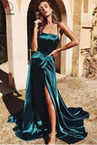 Kateprom A-Line Spaghetti Straps Long Prom Dresses Cheap Formal Gowns KPP1254