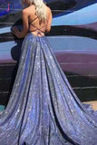 Kateprom New Style Sleeveless Long Prom Dress with Side Slit, A Line Sexy Evening Dresses KPP1303