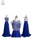 Real Made Royal Blue Long Prom Dress Evening Dress KPP0097