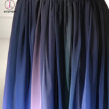 Ombre Custom Made Long Charming Chiffon Prom Dress KPP0106