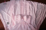 Peach Sweetheart Long Chiffon Bridesmaid Dress, Floor Length Pleats Bridesmaid Dress KPB0134