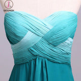 Ombre Sweetheart Long Chiffon Prom Dress with Sequins, Open Back Gradient Prom Gown KPB0141