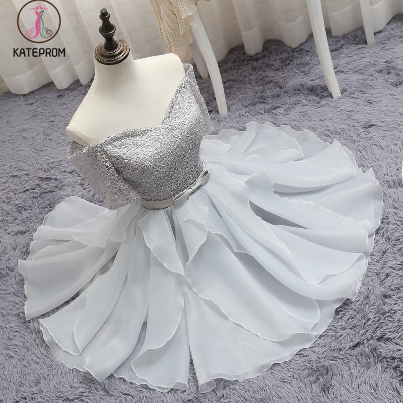 white and silver homecoming dresses Cicinia Short Glitter Tulle Lace A-Line Spaghetti Straps Mini Dress A Line 2 Short White Homecoming Dress with