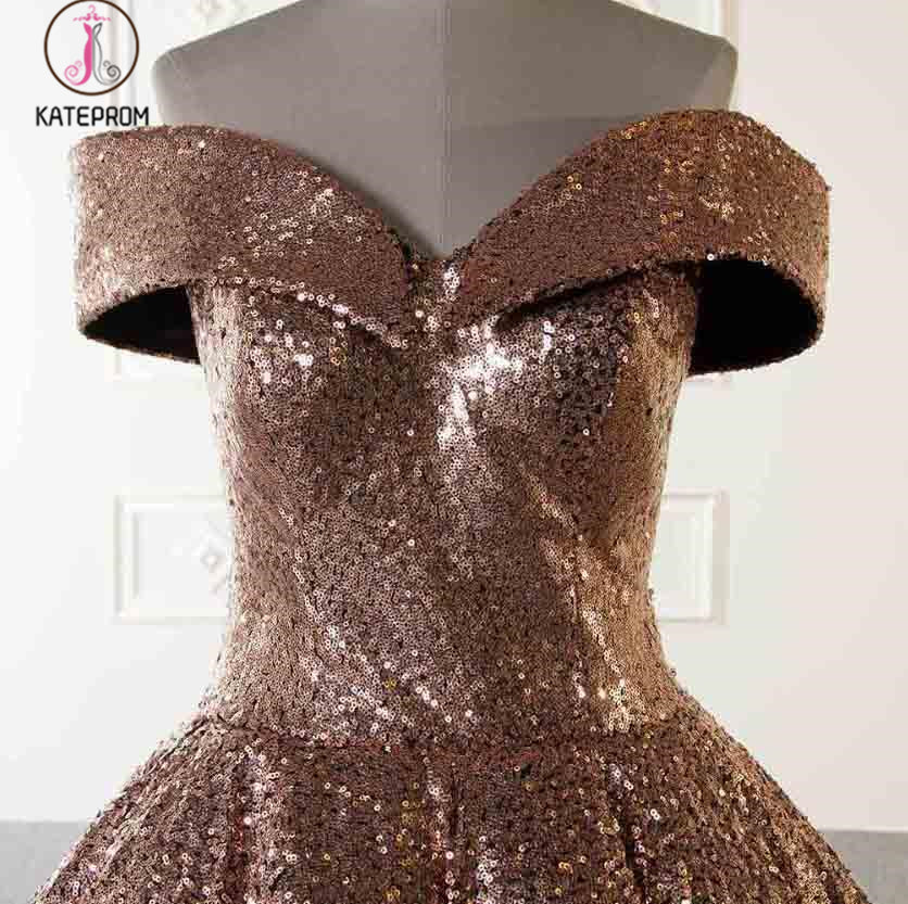 Luxury Sparkly Ball Gown Dresses Ombre Sequins Floor Length Prom Eveni –  kateprom