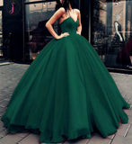 Jade Sweetheart Ball Gown Tulle Quinceanera Dress, Floor Length Puffy Prom Dress KPP0640