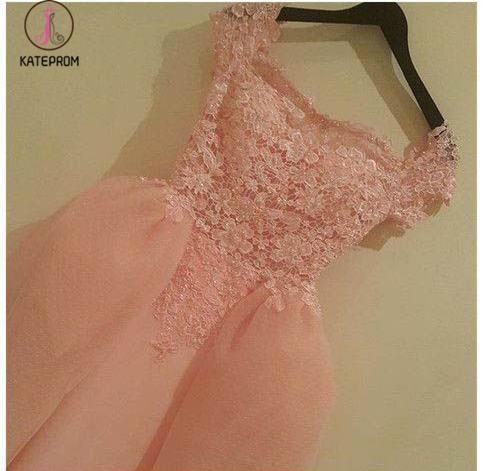 strapless open back dress Cheap Two Piece Prom Dresses Coral Lace Mermaid Dresses|Sheergirl.com –  SheerGirl main image 0