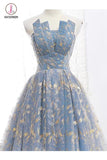 Puffy Gold Lace Quinceanera Dress, Princess Unique Sweet 16 Dresses Prom Dresses KPP0755