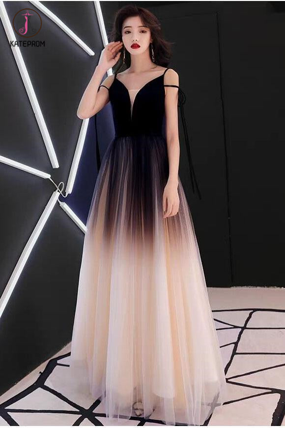 black ombre prom dress Off-shoulder Sparkly Black Ombre Evening Gown 2025 Prom Dresses Long For  Women on Luulla