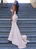 Strapless Mermaid Prom Dress,Custom Long Evening Dresses,Sweetheart Formal Dresses KPP0156