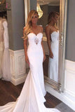 See-through Sheath Sleeveless Long Beach Wedding Dress with Lace,Bridal Dress KPW0177