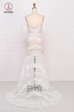 Sexy Sweetheart Neck Lace Bridal Dress Beach Wedding Dresses, Sexy Boho Bridal Dress KPW0457